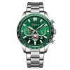 Чоловічий годинник Curren 8418 Silver-Green фото 2
