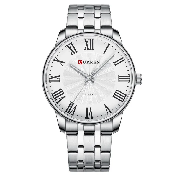 Чоловічий годинник Curren 8422 Silver-White фото 1