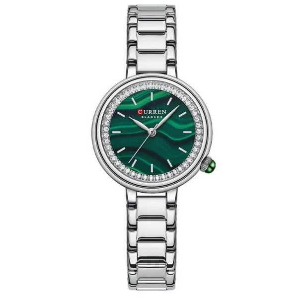 Жіночі годинники Curren 9089 Silver-Green фото 1