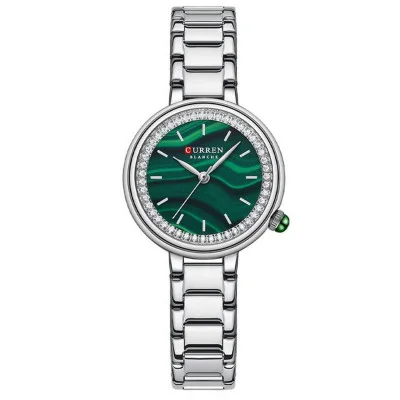 Жіночі годинники Curren 9089 Silver-Green