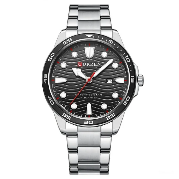 Мужские часы Curren 8426 Silver-Black фото 1