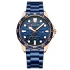 Чоловічий годинник Curren 8426 Blue-Gold фото 2