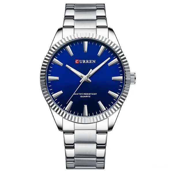 Мужские часы Curren 8425 Silver-Blue фото 1