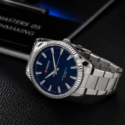 Чоловічий годинник Curren 8425 Silver-Blue