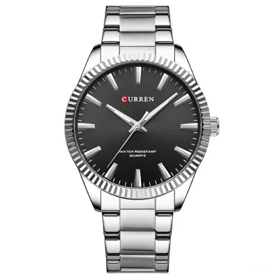 Curren 8425 Silver-Black