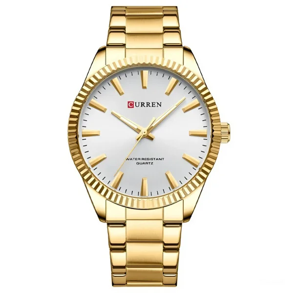 Мужские часы Curren 8425 Gold-White фото 1