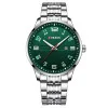 Чоловічий годинник Curren 8411 Silver-Green фото 2