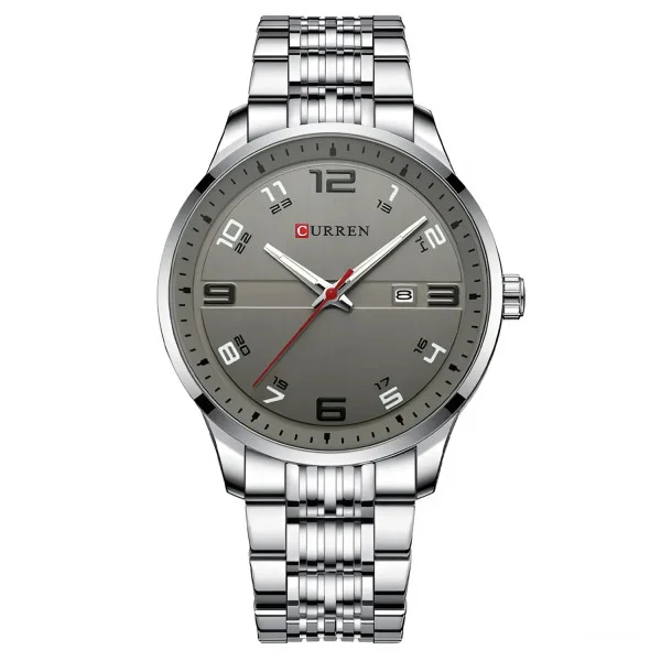 Чоловічий годинник Curren 8411 Silver-Grey фото 1