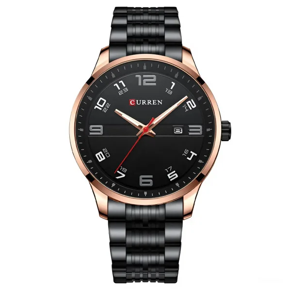 Чоловічий годинник Curren 8411 Black-Gold фото 1