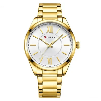 Чоловічий годинник Curren 8423 Gold-White