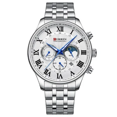 Чоловічий годинник Curren 8427 Silver-White