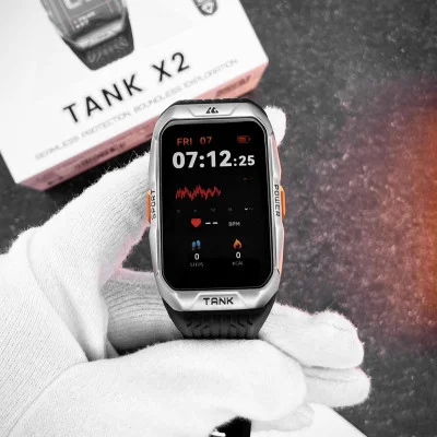 Спортивний Розумний Годинник Kospet TANK X2 Silver + Спортивні Режими, Водозахист, Дзвінки