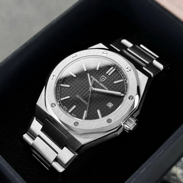 Чоловічий годинник Pagani Design PD-1673 Silver-Black фото 5