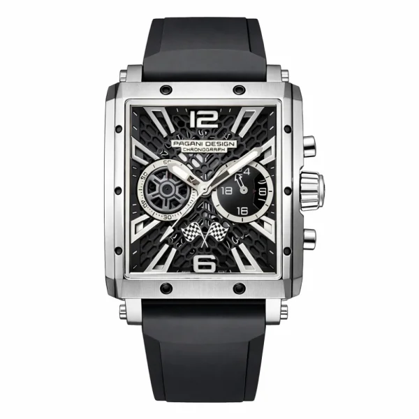Чоловічий годинник Pagani Design PD-1725 Silver-Black фото 1