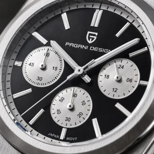 Чоловічий годинник Pagani Design PD-1761 Silver-Black фото 6
