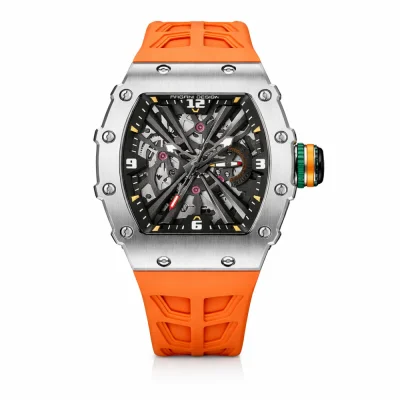 Мужские часы Pagani Design PD-1738 Silver-Orange