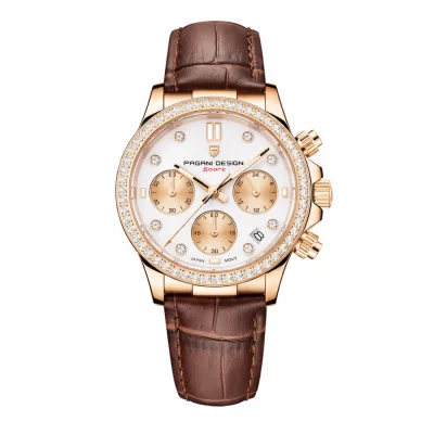 Жіночий годинник Pagani Design PD-1730 Gold-Brown