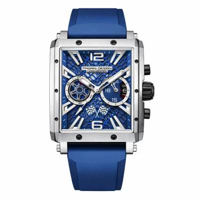 Мужские часы Pagani Design PD-1725 Silver-Blue