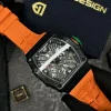 Чоловічий годинник Pagani Design PD-1738 Black-Orange фото 8
