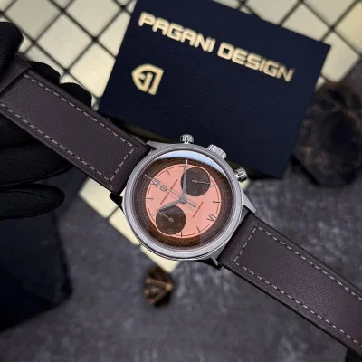Чоловічий годинник Pagani Design PD-1739 Silver-Brown