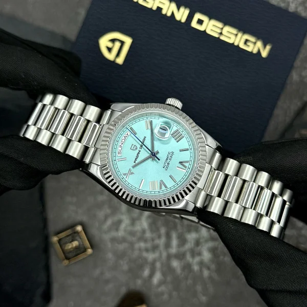Чоловічий годинник Pagani Design PD-1752 Silver-Light-Blue фото 5