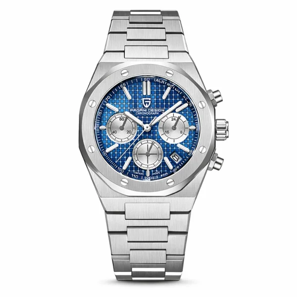 Мужские часы Pagani Design PD-1707 Silver-Blue фото 1