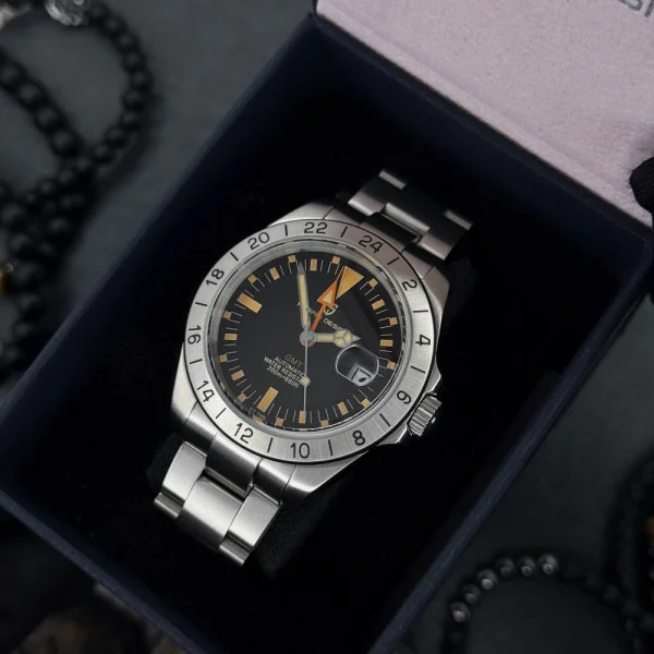 Чоловічий годинник Pagani Design PD-1693 Silver-Black-Orange фото 7