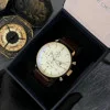 Чоловічий годинник Pagani Design PD-2720 Gold-White-Brown фото 4