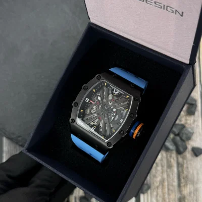 Чоловічий годинник Pagani Design PD-1738 Black-Blue