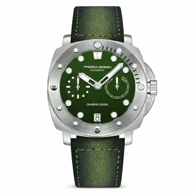 Чоловічий годинник Pagani Design PD-1767 Silver-Green