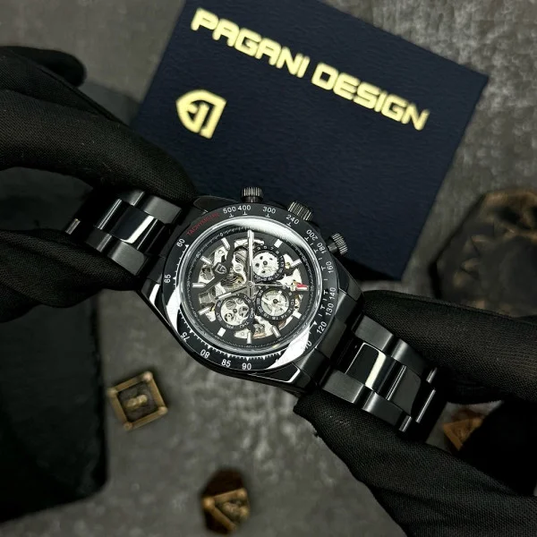 Чоловічий годинник Pagani Design PD-1777 Black фото 7