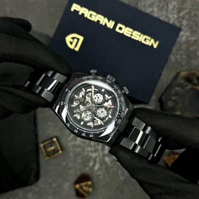 Чоловічий годинник Pagani Design PD-1777 Black