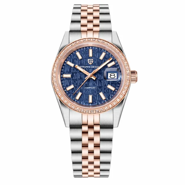 Чоловічий годинник Pagani Design PD-1794M Silver-Rose Gold-Blue фото 1
