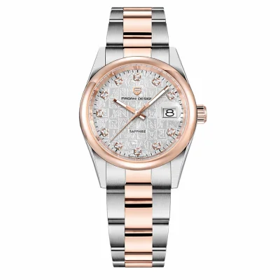 Чоловічий годинник Pagani Design PD-1794M Silver-Rose Gold-White