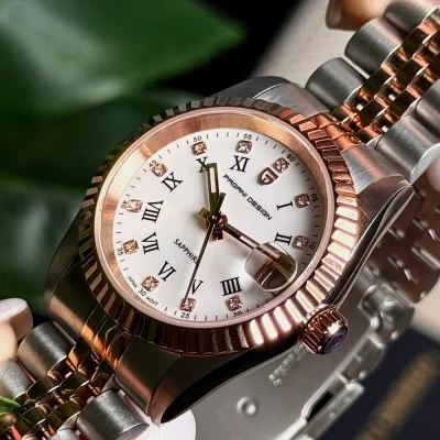 Женские часы Pagani Design PD-1794L Silver-Rose Gold-White