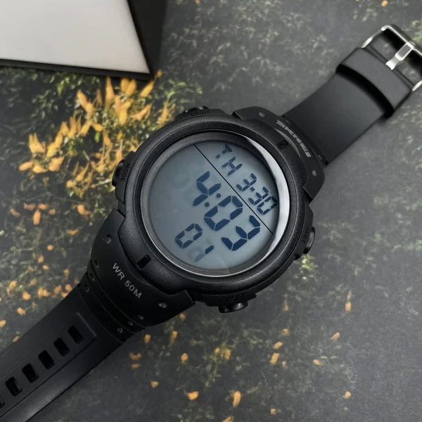 Чоловічий годинник Skmei 1068 All Black фото 4