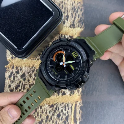 Чоловічий годинник Skmei 1343 Black-Militari Wristband