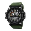 Чоловічий годинник Skmei 1283 Black-Military Wristband. фото 2