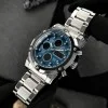 Мужские часы Skmei 1389BU Silver-Black-Blue фото 4