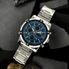 Мужские часы Skmei 1389BU Silver-Black-Blue фото 5