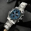 Чоловічий годинник Skmei 1389BU Silver-Black-Blue фото 4