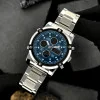 Чоловічий годинник Skmei 1389BU Silver-Black-Blue фото 5