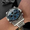 Чоловічий годинник Skmei 1389BU Silver-Black-Blue фото 6