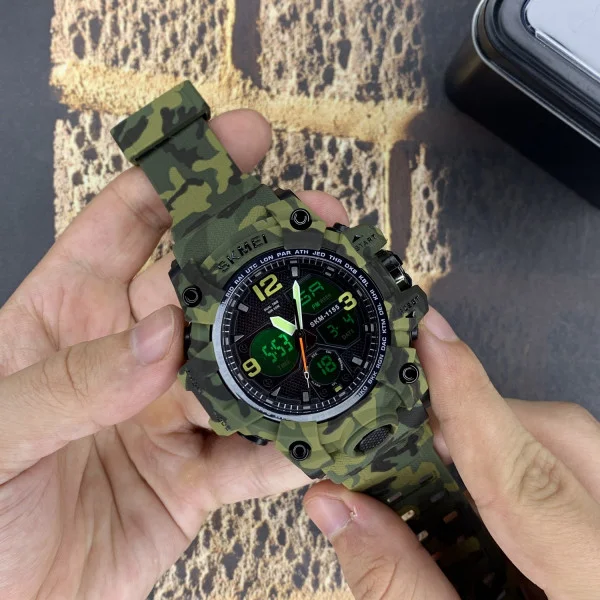 Мужские часы Skmei 1155B Military Green фото 4
