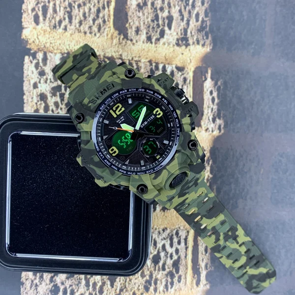 Мужские часы Skmei 1155B Military Green фото 5