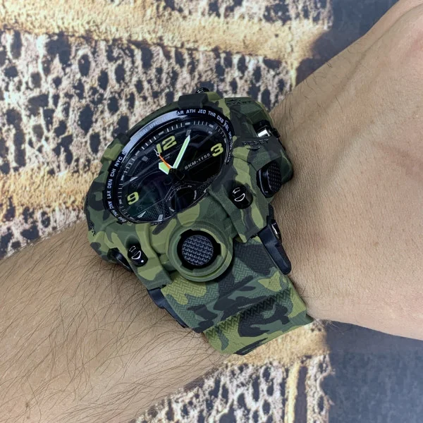 Чоловічий годинник Skmei 1155B Military Green фото 6