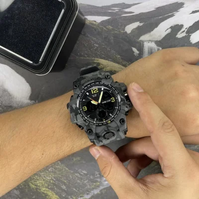 Чоловічий годинник Skmei 1155B Military Gray