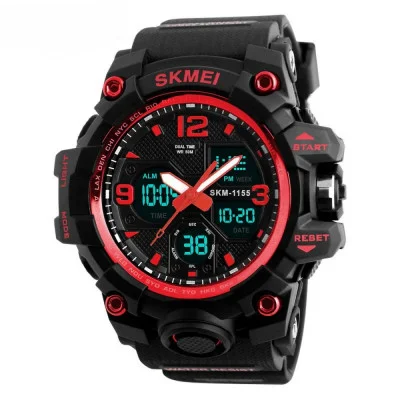Чоловічий годинник Skmei 1155 Black-Red