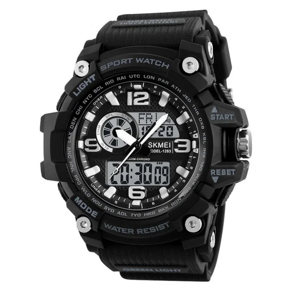 Мужские часы Skmei 1283 All Black. фото 1
