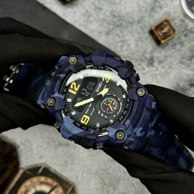 Чоловічий годинник Skmei 1637 Blue-Military